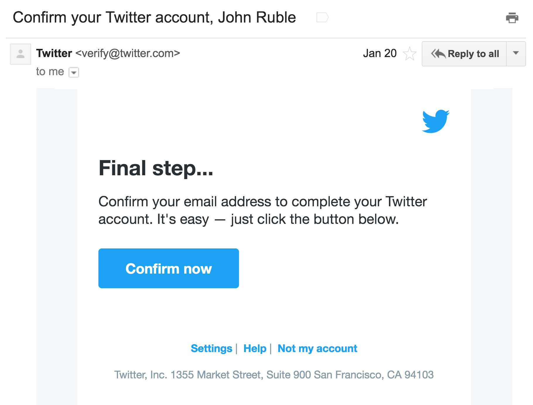 JRR - That’s Not Your Email Address